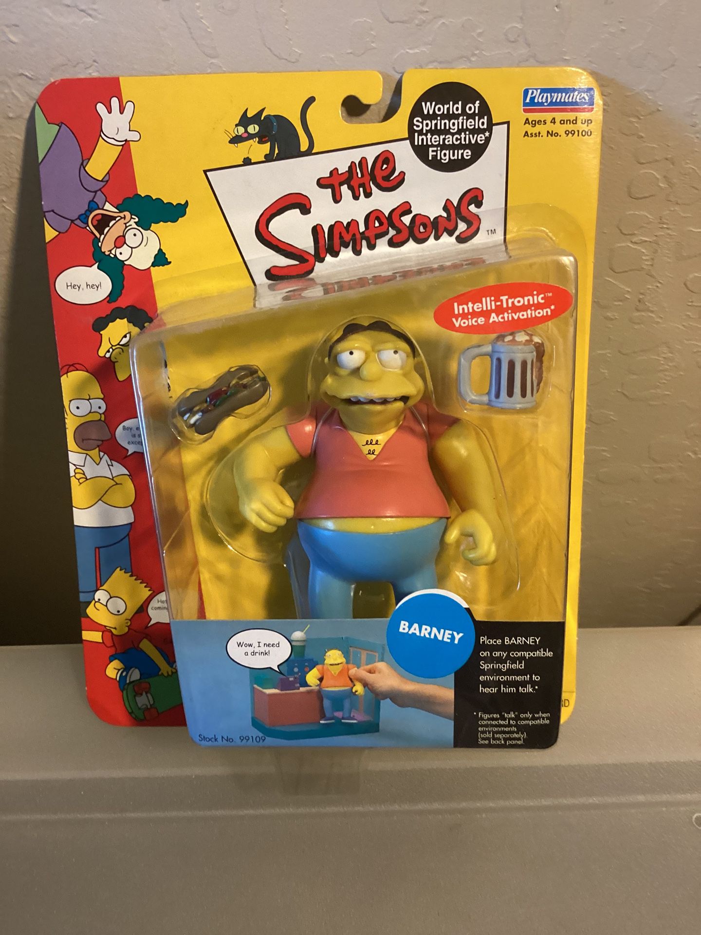 The Simpsons World Of Springfield Interactive Figure BARNEY