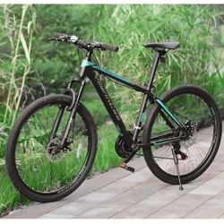 27.5 Inch Mountain Bike 21-Speed Bicycle, Aluminum Frame,Suspension Fork, Double Disc Brake
