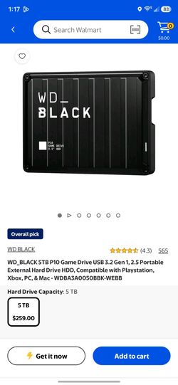 Wd black p10 game drive 5tb