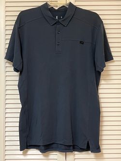 Arc'Teryx Captive Men's Dark Blue Short Sleeve Polo Shirt - Size Large - VGUC