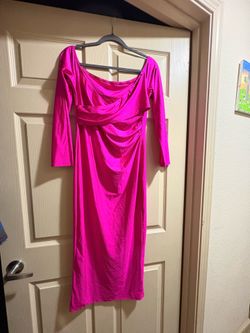 Hot pink dress