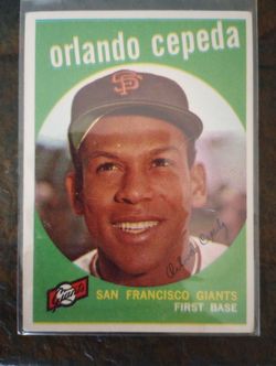 1959 Orlando Cepeda Topps Card