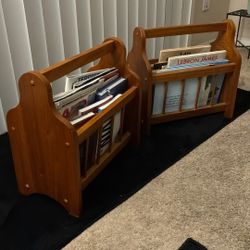 Sold Wood Book Caddies 