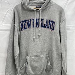 New England Patriots Hoodie With Built In Koozie & Bottle Opener Sz L Men’s