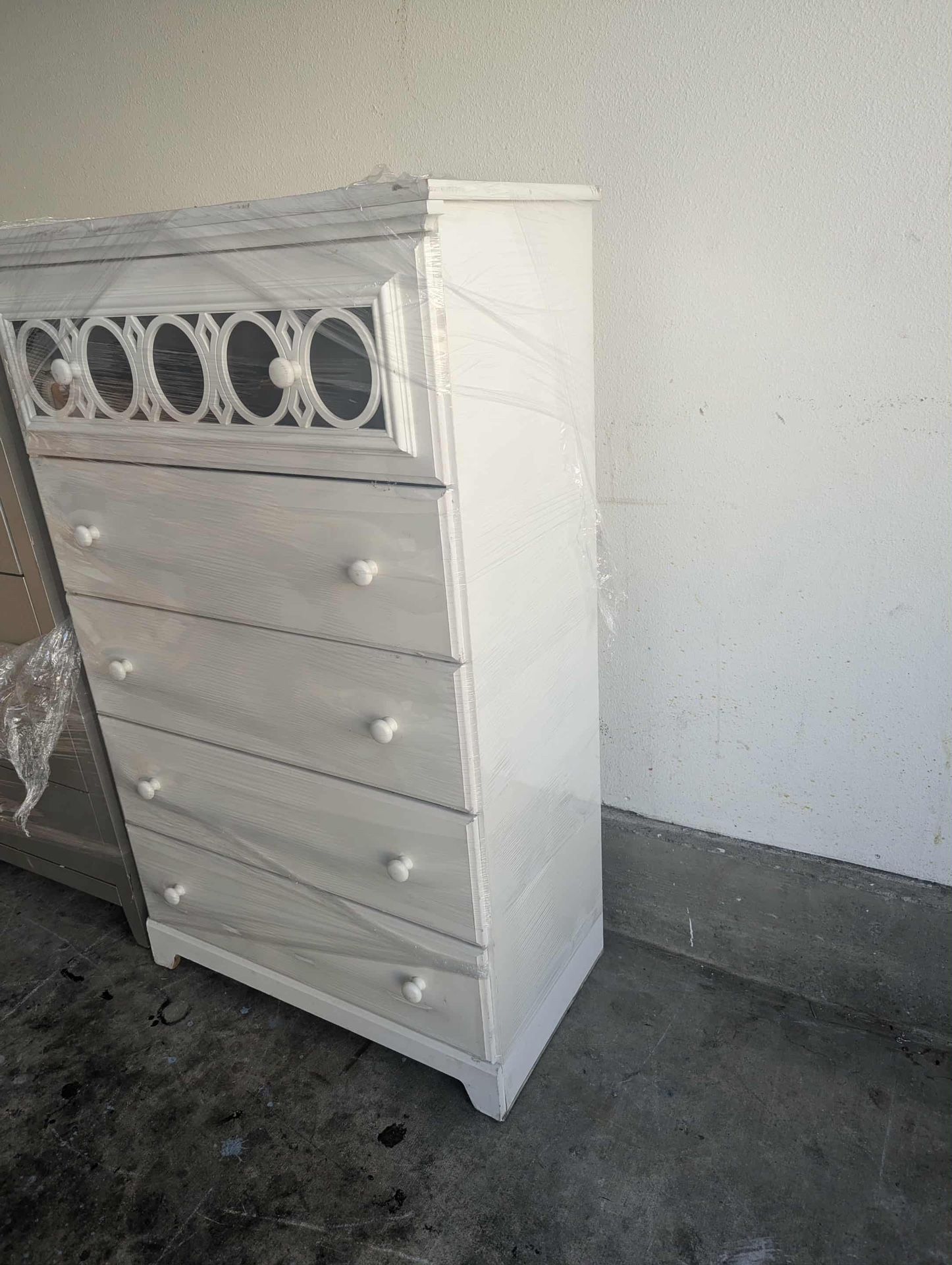 White Tall Dresser