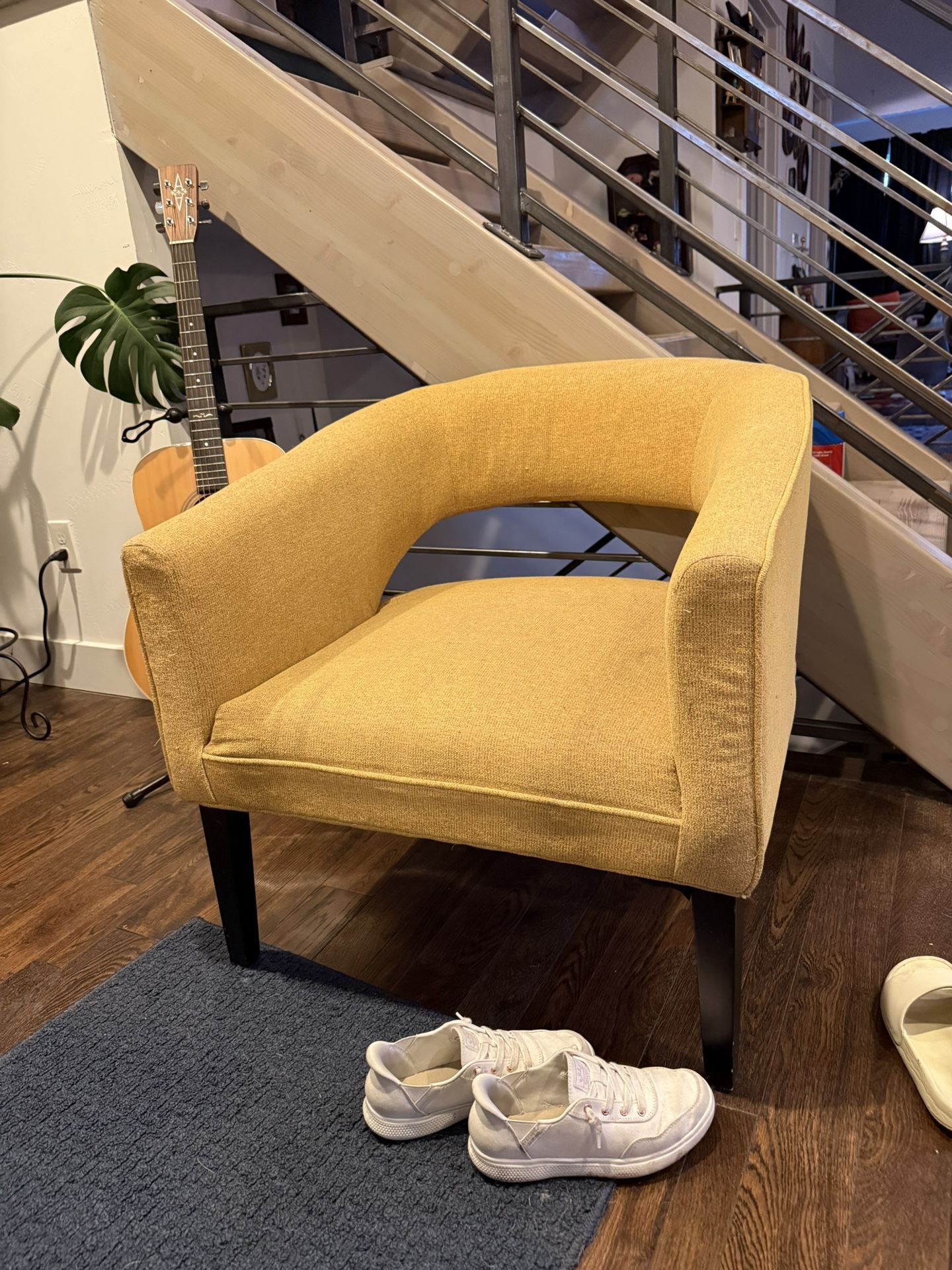 2 Yellow Arm Chairs