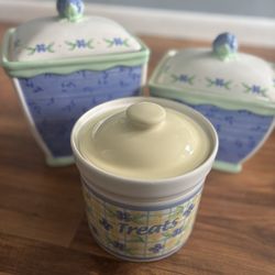 Pfaltzgraff Ceramic Canisters – $10 Each or $25 for All