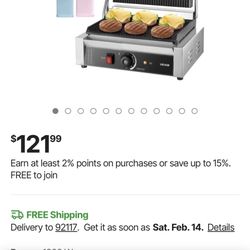 Commercial Sandwich Panini Maker 