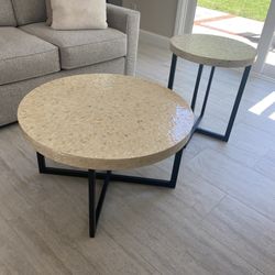 Contemporary Coffee Table + End Table