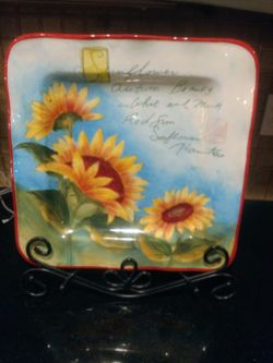 Susan Winget Hand Painted Ceramic Platter