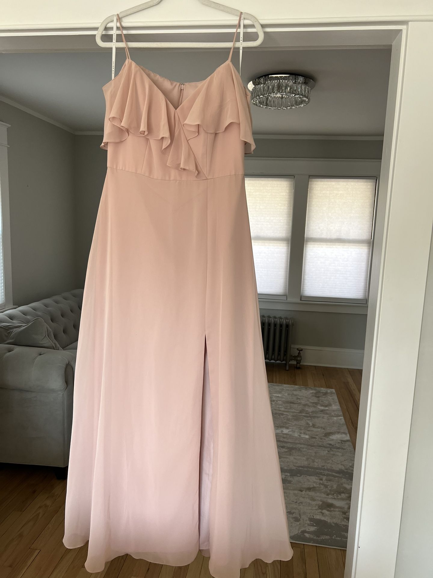 Pink Bridesmaid Gown Evening Dress