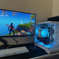 White Gaming Pc Computer Desktop RTX