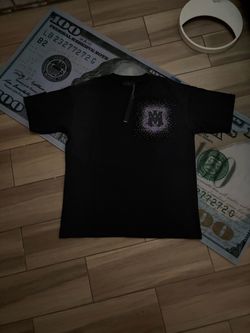 Amiri MA Crystal Rhinestone Logo T-Shirt