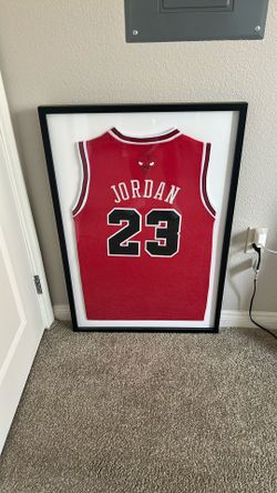 Framed Michael Jordan Bulls Jersey