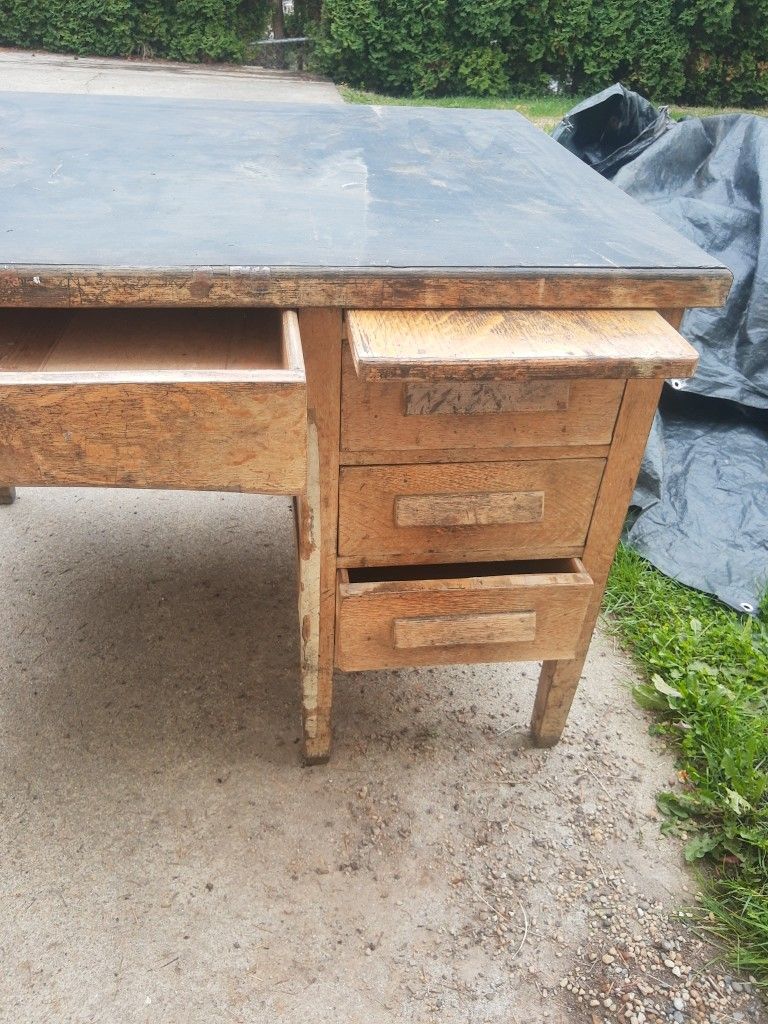 Vintage Oak Desk