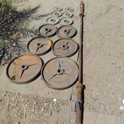 245lbs Olympic Weights+45lb Barbell 