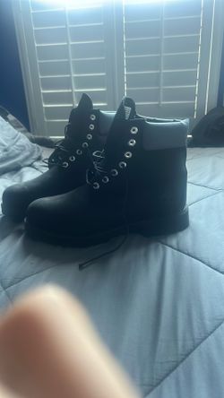 Timberland Men's Heritage 6" Black Regeneratve Leather Waterproof Boots