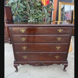 Antique Solid Wood Perfect Size Dresser 41 Wide 19 Deep 29 Tall