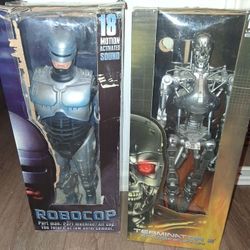 NECA 18" ROBOCOP & TERMINATOR FIGURES