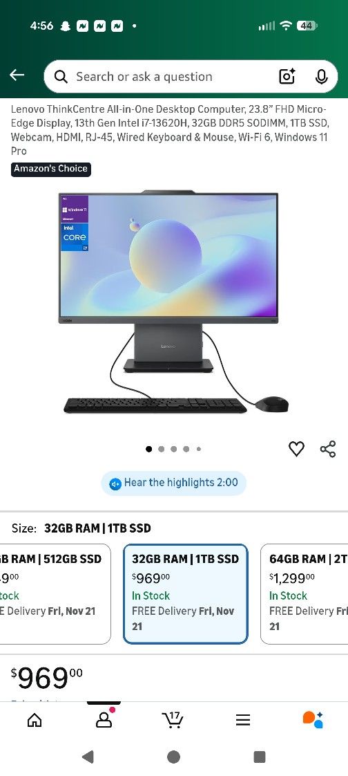 New Unopened - All In One Computer