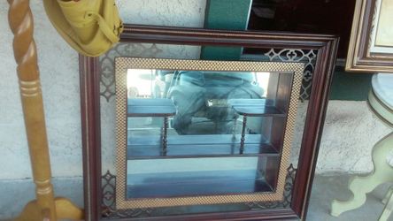 Antique Mirror shelves