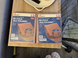 10 Pack Tri Fold File Folders 