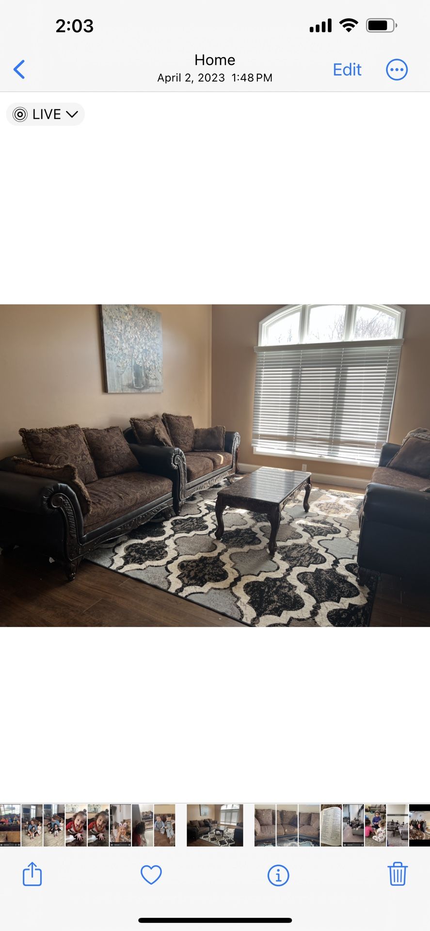 6 Piece Living Room Set