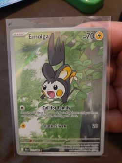 Emolga 112/086 Sv: Black Bolt Holo Illustration Rare NM