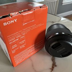 New In Box Sony Camera Lens Fe 50mm F1.8 Prime