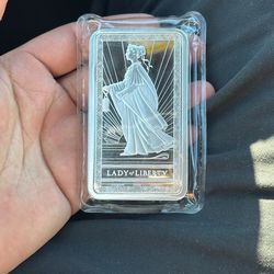 Lady Of Liberty Silver Bar 10oz
