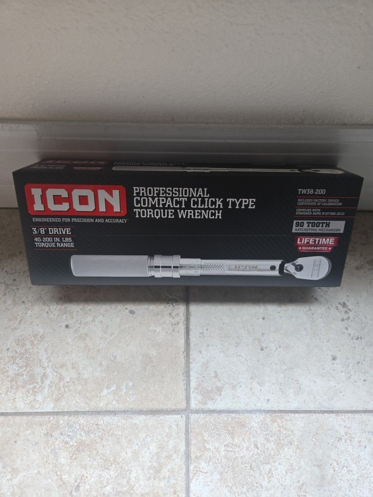 Icon Professional Compact 3/8 Drive Torque Wrench