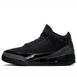 NEW Nike Air Jordan 3 Retro Black Cat Dark Charcoal Elephant Print