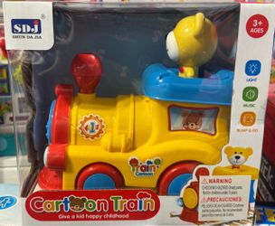 Cartoon Bear Train Toy