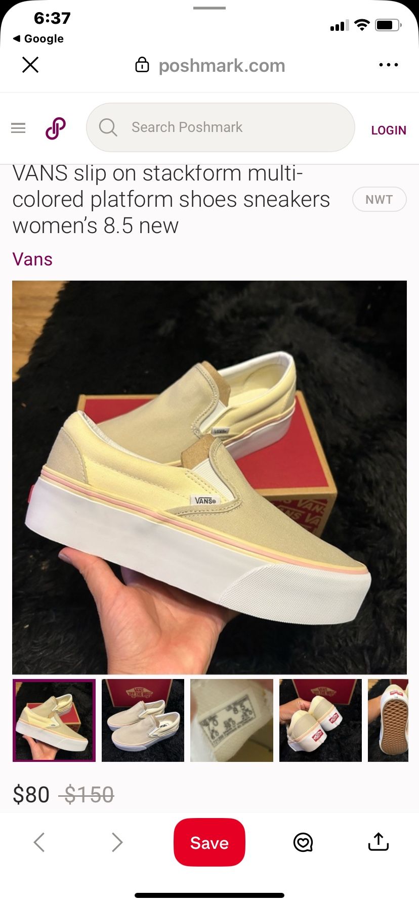 Vans Unsexiest Size 7.5 In Men’s And Size 9 In Women’s