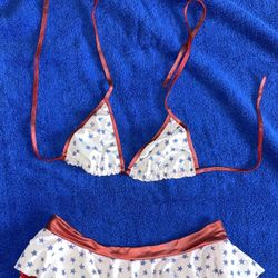 Patriotic Super Mini Skirt & Top