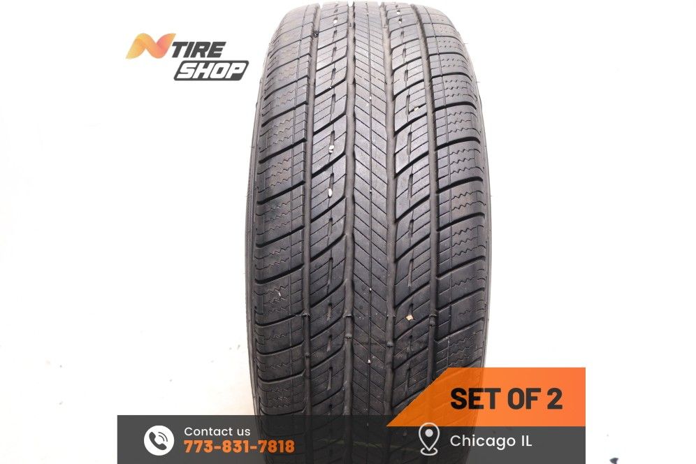 Set of 2 Used 11/32 215/55R18 95H Uniroyal Tiger Paw Touring A/S