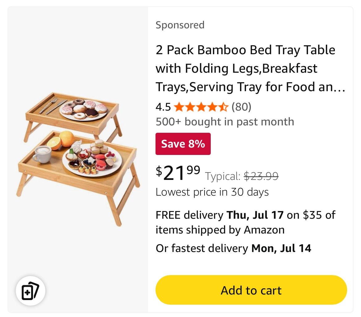Breakfast Table With Folding Legs