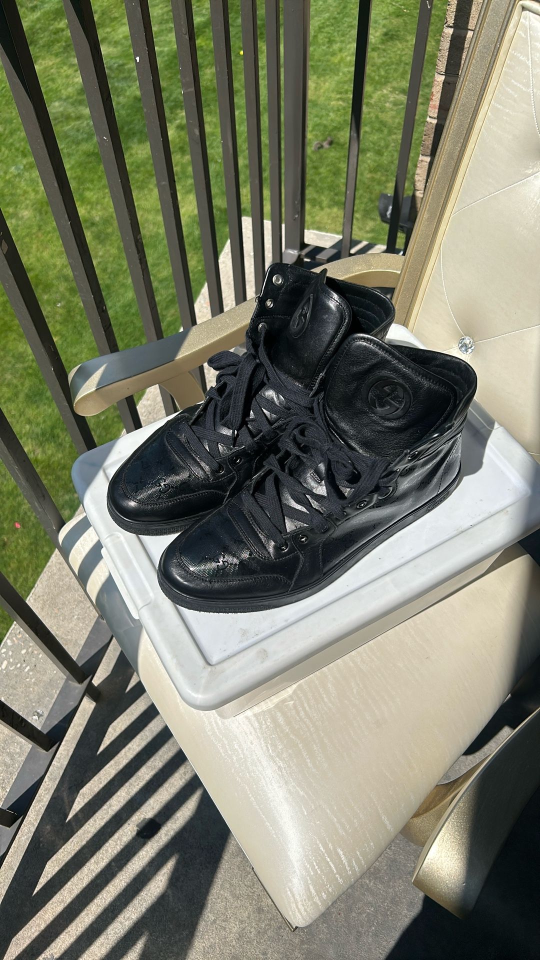 Leather Gucci Shoes High Top