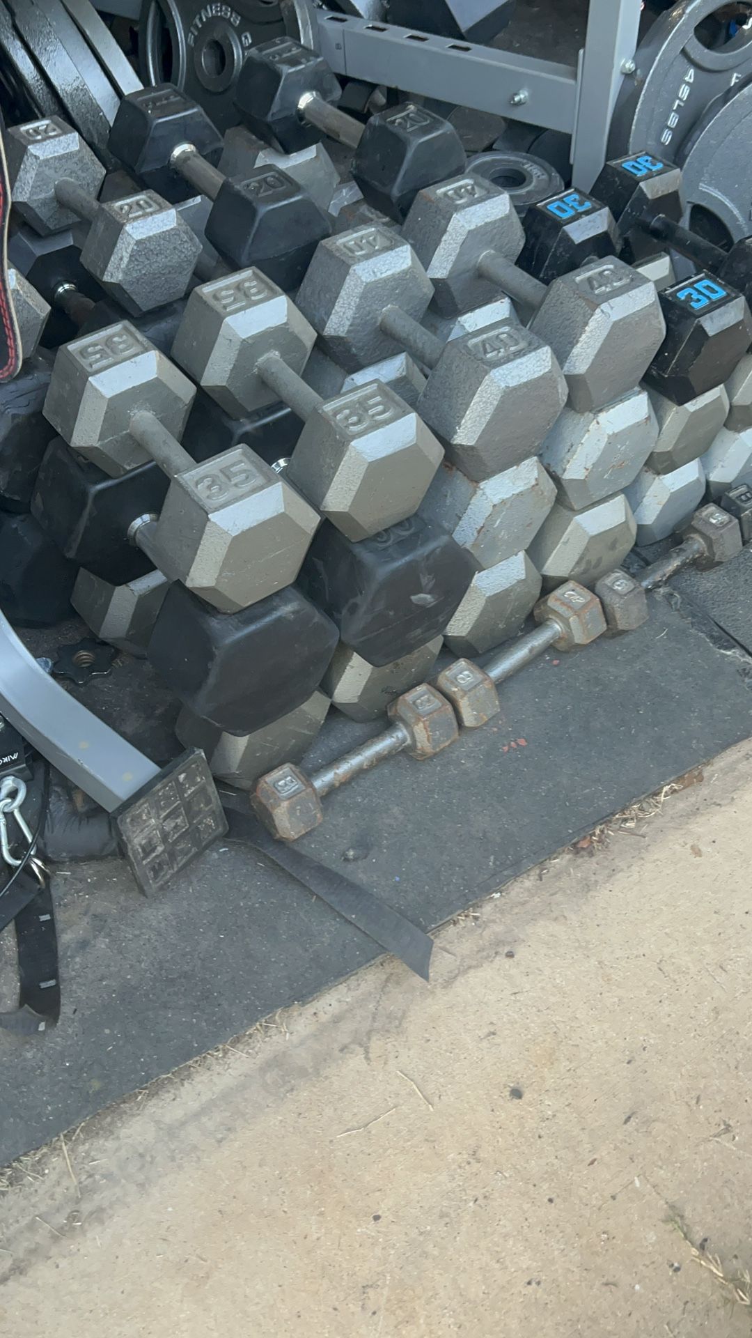 Dumbbells))) Example If You Want Pair Of 20s Is $40 Etc. So Selling Them $1 Per Pound Only In Pairs