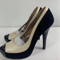 Brand New Women’s Black/Beige Heels- Avail in size 6,7