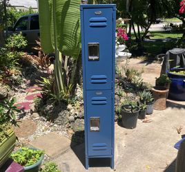 5.5’ Blue Locker: 12”W x 12”D x 66”H