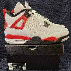 Size 11 New Air Jordan 4 Red Cement   DH6927-161