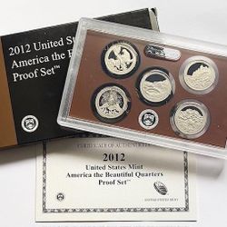2012 U.S. Mint ATB Quarters Proof Set (5-coins)