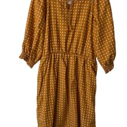 Old Navy Mustard Yellow dress XXL Plus Boho Cottage-core  comes from a pet and smoke free home.  Measurements are in the pictures. This beautiful Old 