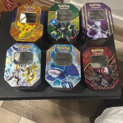 Empty Pokemon Tins