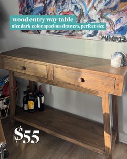 Entry way table