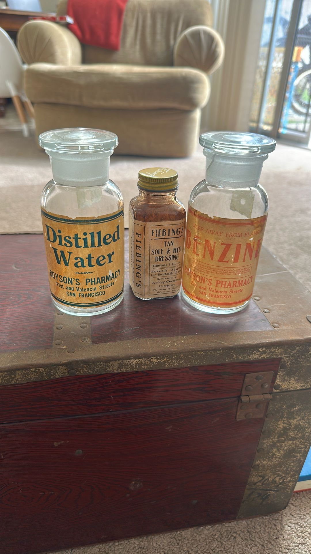 Antique Apothecary Display Bottles
