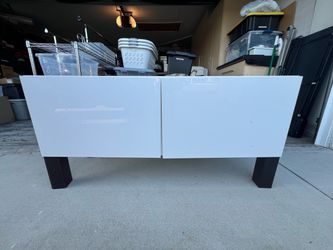 White 2 door cabinet