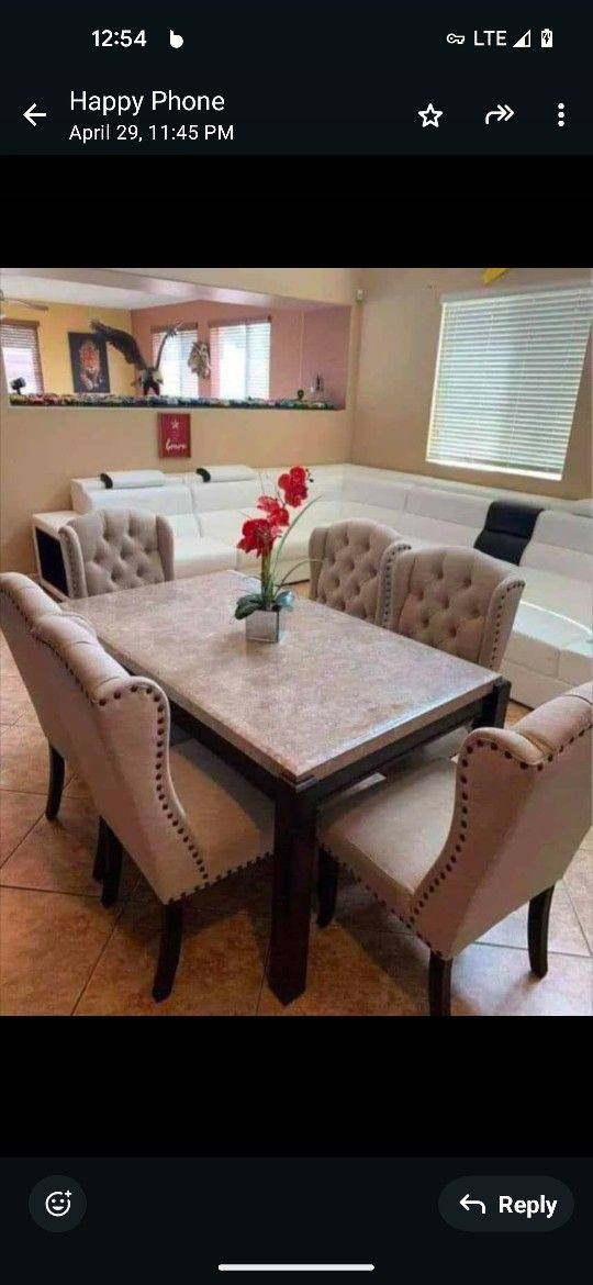 Dinning table and chairs