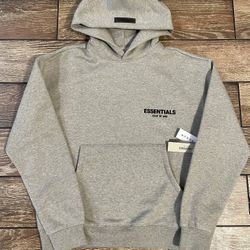 grey essentials hoodie